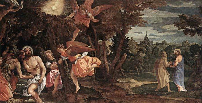 Paolo  Veronese Baptism and Temptation of Christ china oil painting image